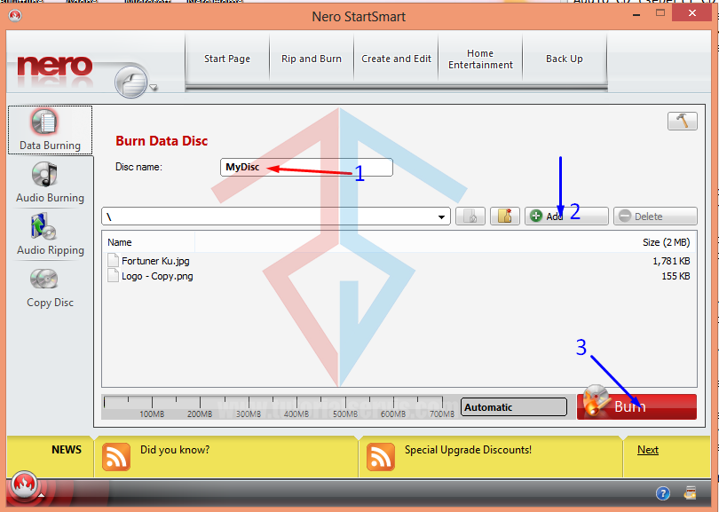 Cara Burning CD dengan Nero