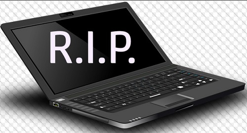 penyebab laptop mati total 