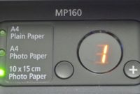 cara reset ink level canon mp160