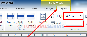 mengatur tabel dengan table tools
