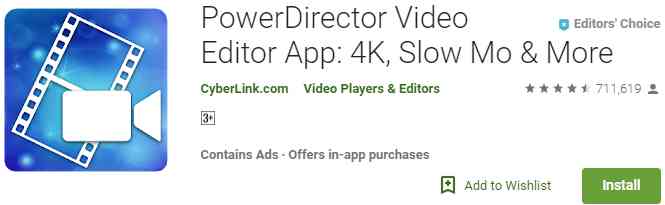 Aplikasi PowerDirector Video Editor