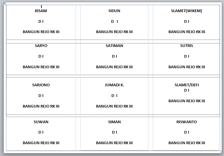 contoh format label undangan 103