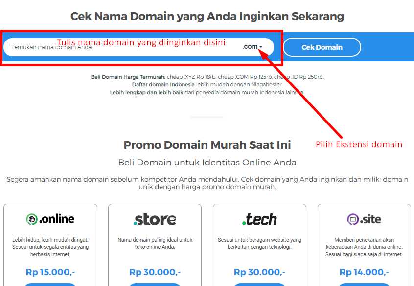 beli domain dan hosting murah
