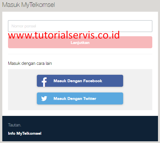 cek kuota di website telkomsel